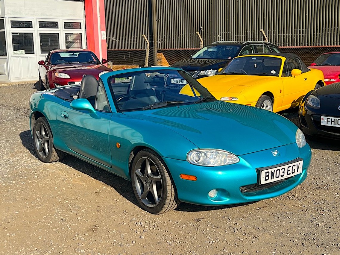 2003 Mazda MX-5 Mk2.5 1.8 vvt Sport in stunning Splash Green metallic